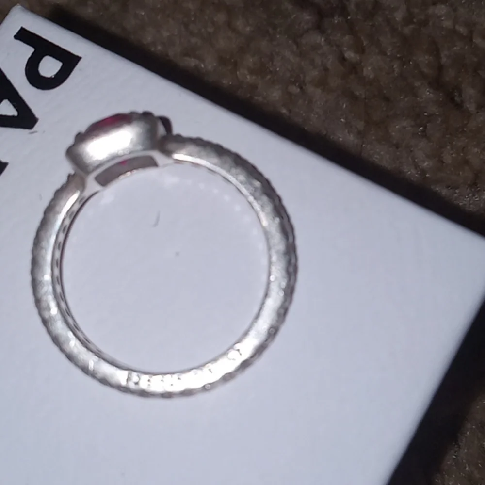 Silver with ruby pandora ring 💍 - Picture 8 of 11